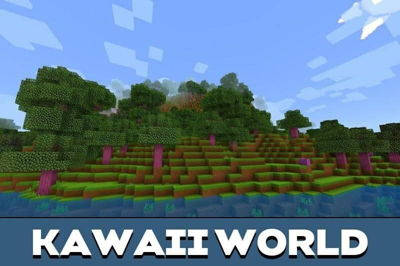 Kawaii Texture Pack | Minecraft PE / Bedrock Mod